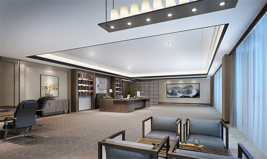 920平新中式風格辦公室設(shè)計方案-第3張圖片-上海古都建筑設(shè)計集團 920平新中式風格辦公室設(shè)計方案-第3張圖片-上海古都建筑設(shè)計集團